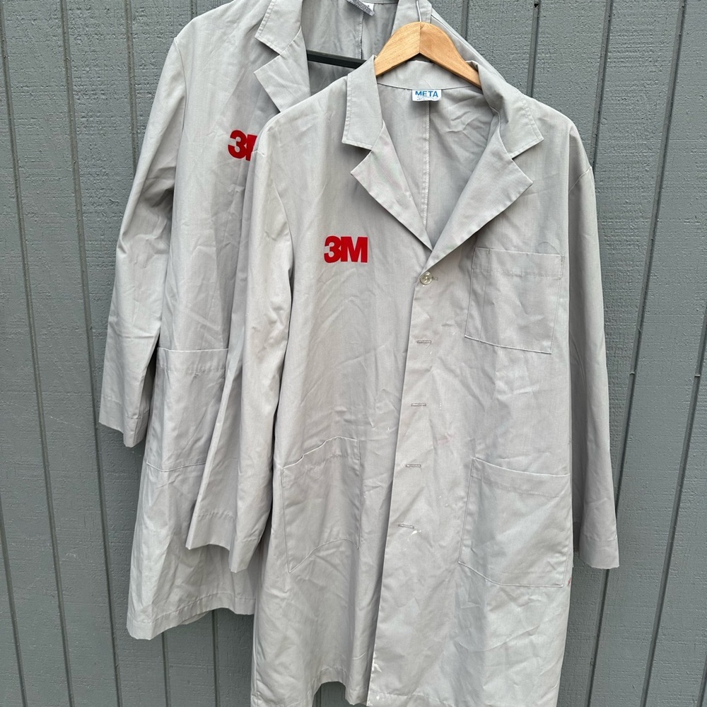 3M Gray Lab Coats Set of 2